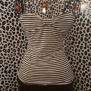 Black & White striped tank top